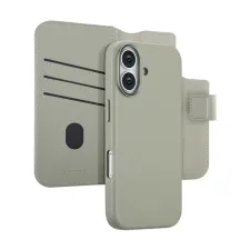 Accezz Leather Bookcase 2-in-1 met MagSafe Apple iPhone 17 - Light Grey Accezz Leather Bookcase 2-in-1 met MagSafe Apple iPhone 17 - Light Grey