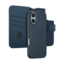 Accezz Leather Bookcase 2-in-1 met MagSafe Apple iPhone 17 - Nightfall Blue Accezz Leather Bookcase 2-in-1 met MagSafe Apple iPhone 17 - Nightfall Blue