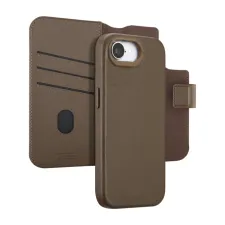 Accezz Leather Bookcase 2-in-1 met MagSafe Apple iPhone 17e / 16e - Coffee Brown Accezz Leather Bookcase 2-in-1 met MagSafe Apple iPhone 17e / 16e - Coffee Brown