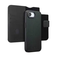 Accezz Leather Bookcase 2-in-1 met MagSafe Apple iPhone 17e / 16e - Onyx Black Accezz Leather Bookcase 2-in-1 met MagSafe Apple iPhone 17e / 16e - Onyx Black