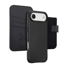 Accezz Leather Bookcase 2-in-1 met MagSafe Apple iPhone Air - Onyx Black Accezz Leather Bookcase 2-in-1 met MagSafe Apple iPhone Air - Onyx Black