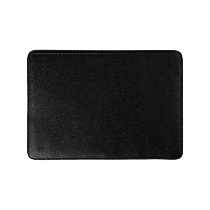 Accezz Leather Laptop hoes Apple MacBook 15 inch - Laptopsleeve - Zwart