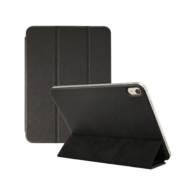 Accezz Leather Trifold Bookcase Apple iPad 11 (2025) 11 inch A16 / iPad 10 (2022) 10.9 inch - Zwart