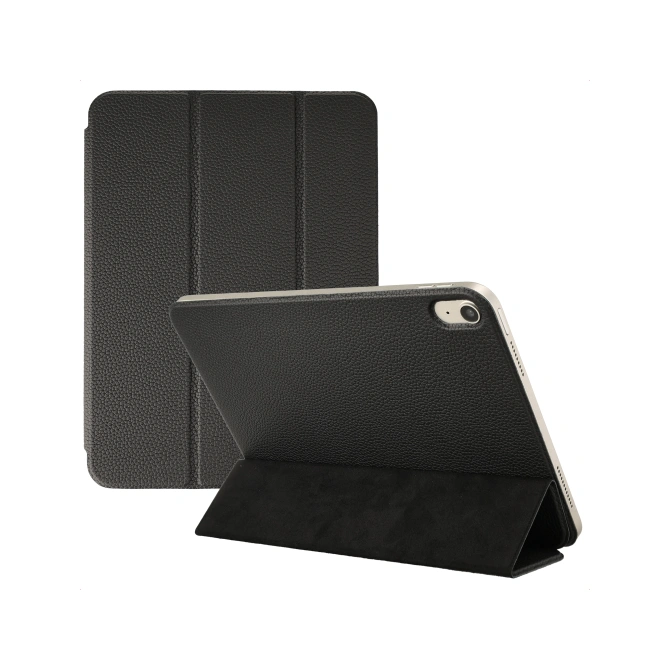 Accezz Leather Trifold Bookcase Apple iPad 11 (2025) 11 inch A16 / iPad 10 (2022) 10.9 inch - Zwart
