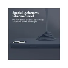 Accezz Liquid Silicone Backcover Apple iPhone 11 - Donkerblauw