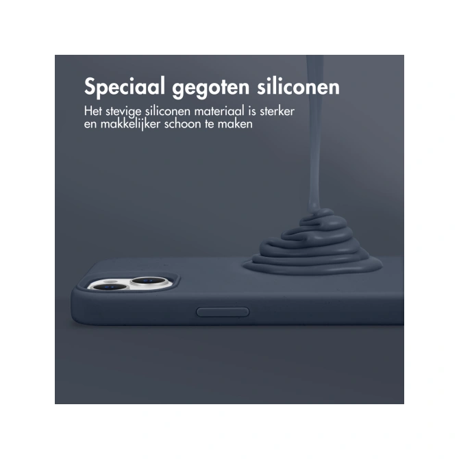 Accezz Liquid Silicone Backcover Apple iPhone 11 - Donkerblauw