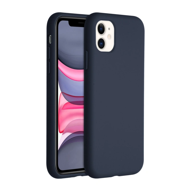 Accezz Liquid Silicone Backcover Apple iPhone 11 - Donkerblauw