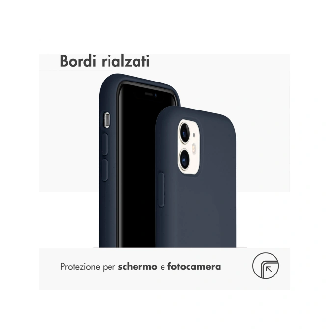 Accezz Liquid Silicone Backcover Apple iPhone 11 - Donkerblauw