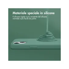 Accezz Liquid Silicone Backcover Apple iPhone 11 - Donkergroen