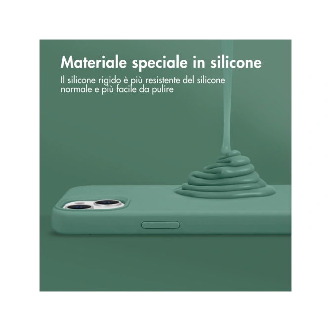 Accezz Liquid Silicone Backcover Apple iPhone 11 - Donkergroen