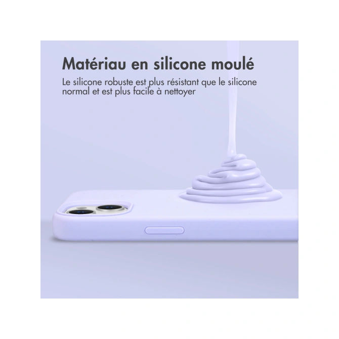 Accezz Liquid Silicone Backcover Apple iPhone 11 - Paars