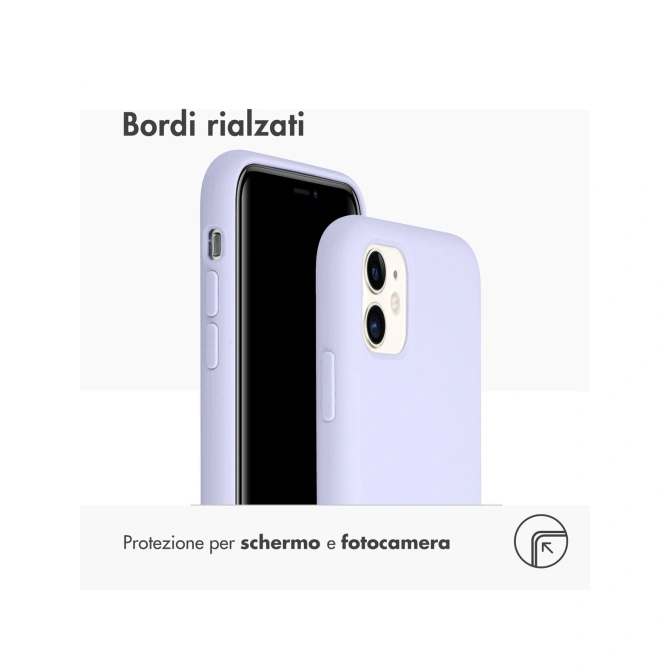 Accezz Liquid Silicone Backcover Apple iPhone 11 - Paars