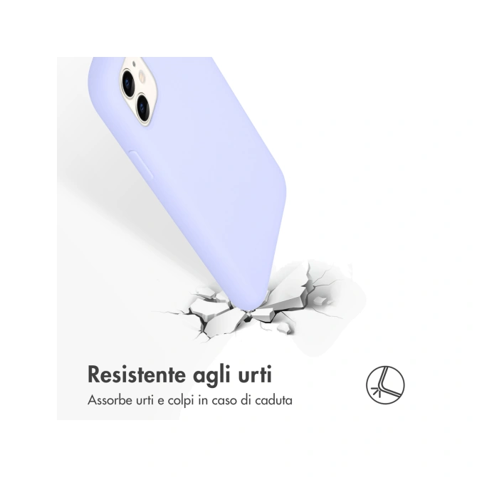 Accezz Liquid Silicone Backcover Apple iPhone 11 - Paars