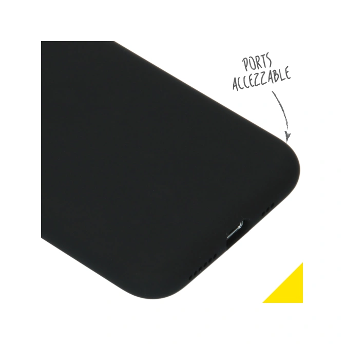 Accezz Liquid Silicone Backcover Apple iPhone 11 Pro - Zwart