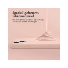 Accezz Liquid Silicone Backcover Apple iPhone 11 - Roze