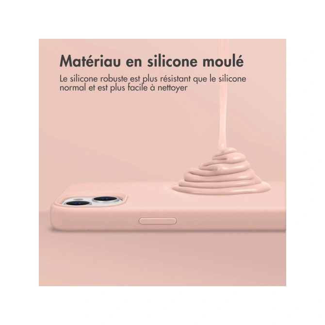 Accezz Liquid Silicone Backcover Apple iPhone 11 - Roze