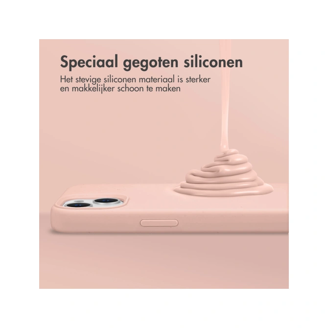 Accezz Liquid Silicone Backcover Apple iPhone 11 - Roze