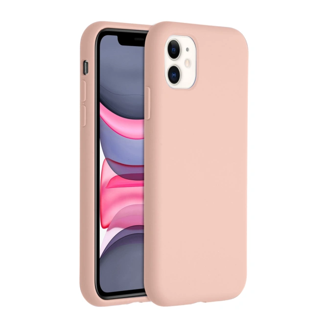 Accezz Liquid Silicone Backcover Apple iPhone 11 - Roze