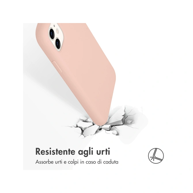Accezz Liquid Silicone Backcover Apple iPhone 11 - Roze
