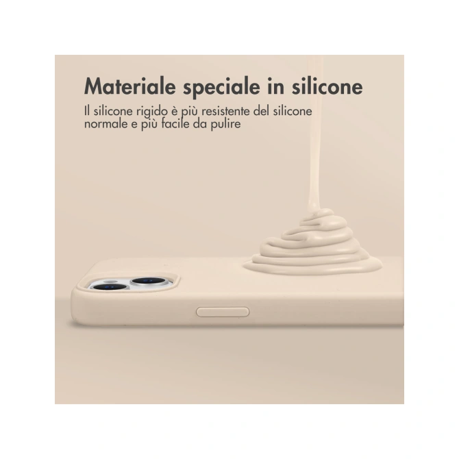 Accezz Liquid Silicone Backcover Apple iPhone 11 - Stone