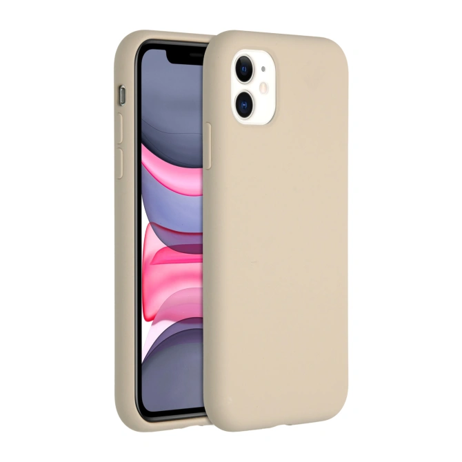 Accezz Liquid Silicone Backcover Apple iPhone 11 - Stone