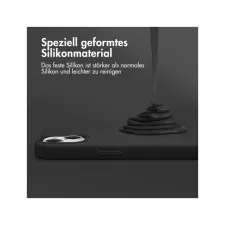 Accezz Liquid Silicone Backcover Apple iPhone 11 - Zwart