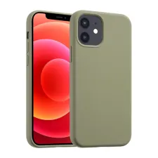 Accezz Liquid Silicone Backcover met MagSafe Apple iPhone 12 (Pro) - Cooper Green
