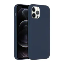 Accezz Liquid Silicone Backcover met MagSafe Apple iPhone 12 (Pro) - Donkerblauw