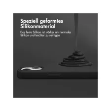 Accezz Liquid Silicone Backcover met MagSafe Apple iPhone 13 Mini - Zwart