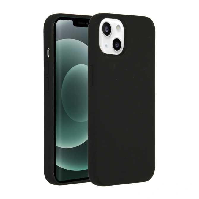 Accezz Liquid Silicone Backcover met MagSafe Apple iPhone 13 Mini - Zwart