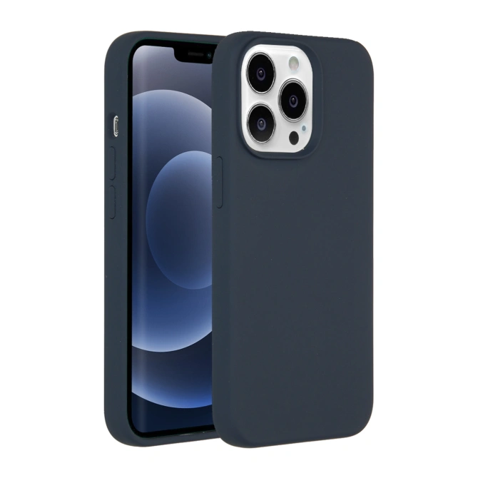 Accezz Liquid Silicone Backcover met MagSafe Apple iPhone 13 Pro - Donkerblauw
