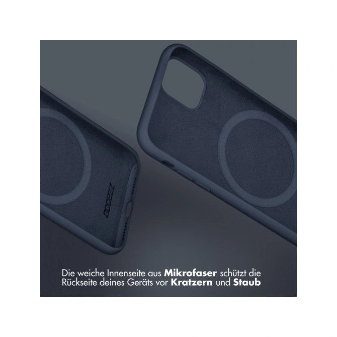 Accezz Liquid Silicone Backcover met MagSafe Apple iPhone 13 Pro - Donkerblauw