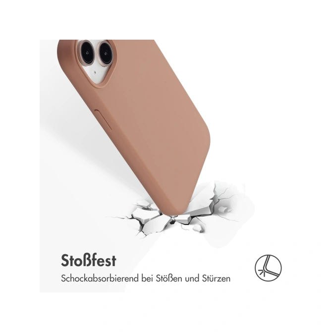 Accezz Liquid Silicone Backcover met MagSafe Apple iPhone 13 Pro - Lichtbruin