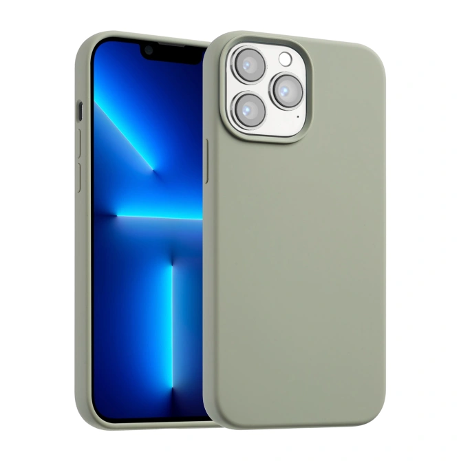 Accezz Liquid Silicone Backcover met MagSafe Apple iPhone 13 Pro Max - Cooper Green