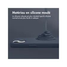 Accezz Liquid Silicone Backcover met MagSafe Apple iPhone 13 Pro Max - Donkerblauw