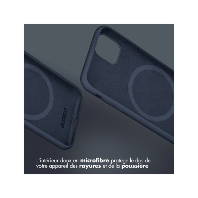 Accezz Liquid Silicone Backcover met MagSafe Apple iPhone 13 Pro Max - Donkerblauw