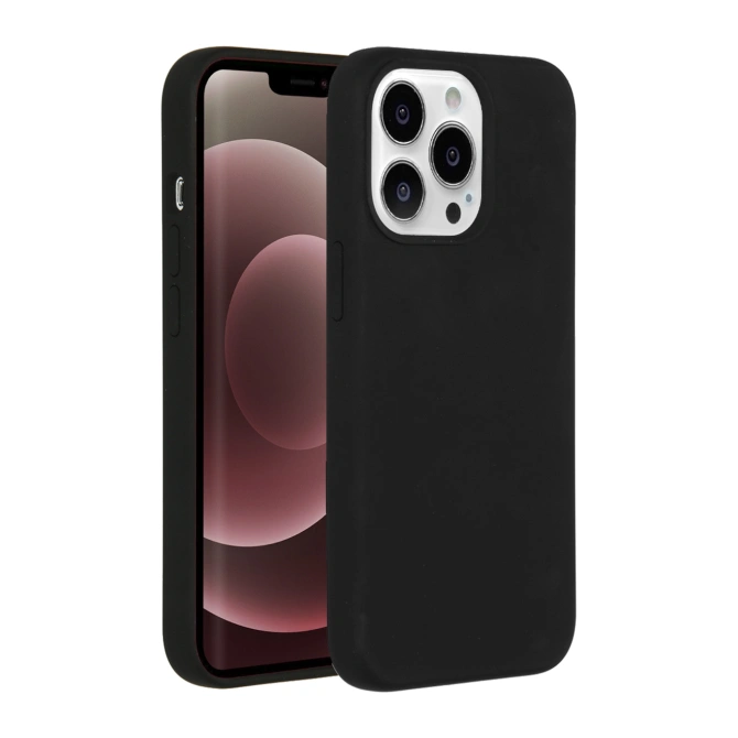 Accezz Liquid Silicone Backcover met MagSafe Apple iPhone 13 Pro Max - Zwart