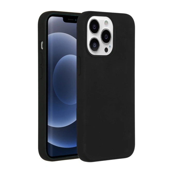 Accezz Liquid Silicone Backcover met MagSafe Apple iPhone 13 Pro - Zwart