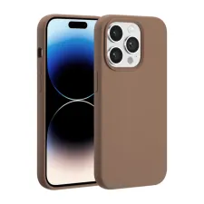 Accezz Liquid Silicone Backcover met MagSafe Apple iPhone 14 Pro - Lichtbruin