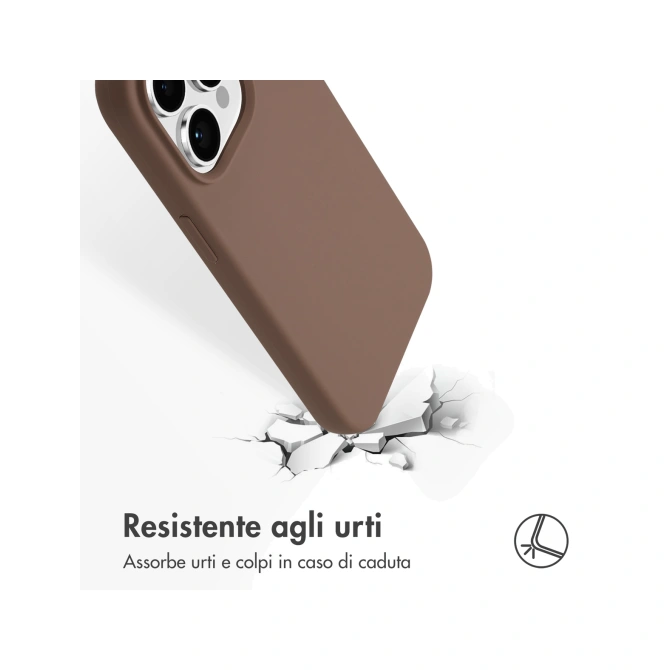 Accezz Liquid Silicone Backcover met MagSafe Apple iPhone 14 Pro - Lichtbruin