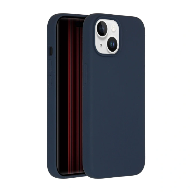 Accezz Liquid Silicone Backcover met MagSafe Apple iPhone 15 - Donkerblauw