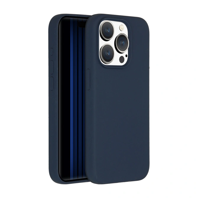 Accezz Liquid Silicone Backcover met MagSafe Apple iPhone 15 Pro - Donkerblauw