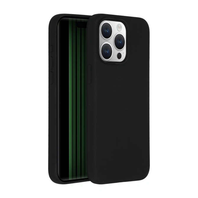 Accezz Liquid Silicone Backcover met MagSafe Apple iPhone 15 Pro Max - Zwart
