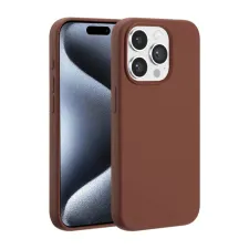Accezz Liquid Silicone Backcover met MagSafe Apple iPhone 15 Pro - New Tea Brown
