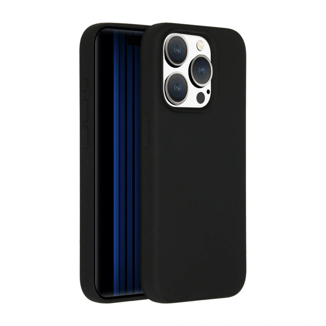 Accezz Liquid Silicone Backcover met MagSafe Apple iPhone 15 Pro - Zwart