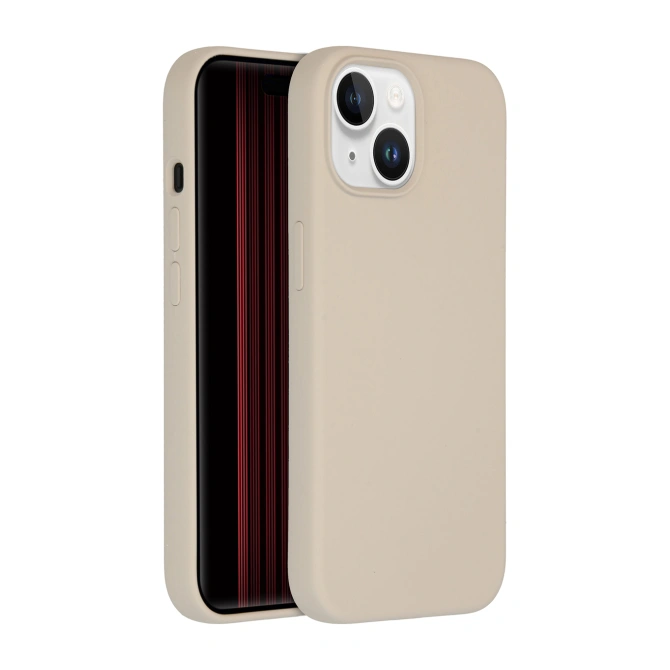 Accezz Liquid Silicone Backcover met MagSafe Apple iPhone 15 - Stone
