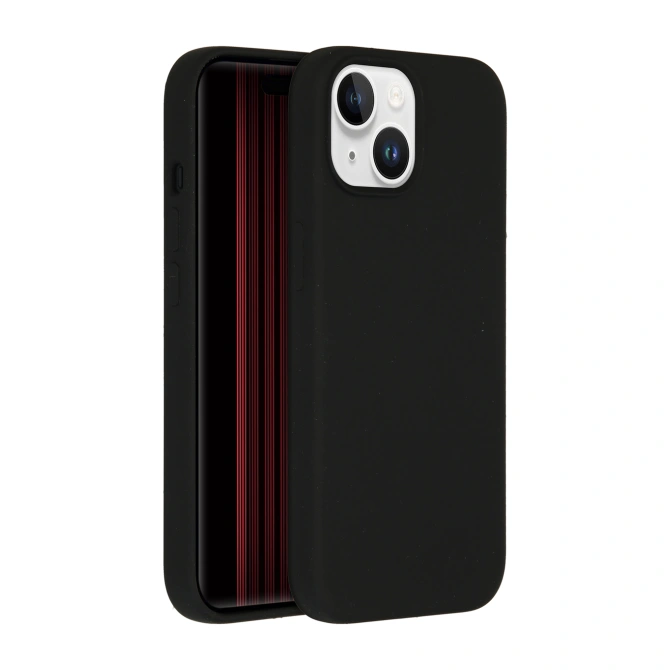 Accezz Liquid Silicone Backcover met MagSafe Apple iPhone 15 - Zwart