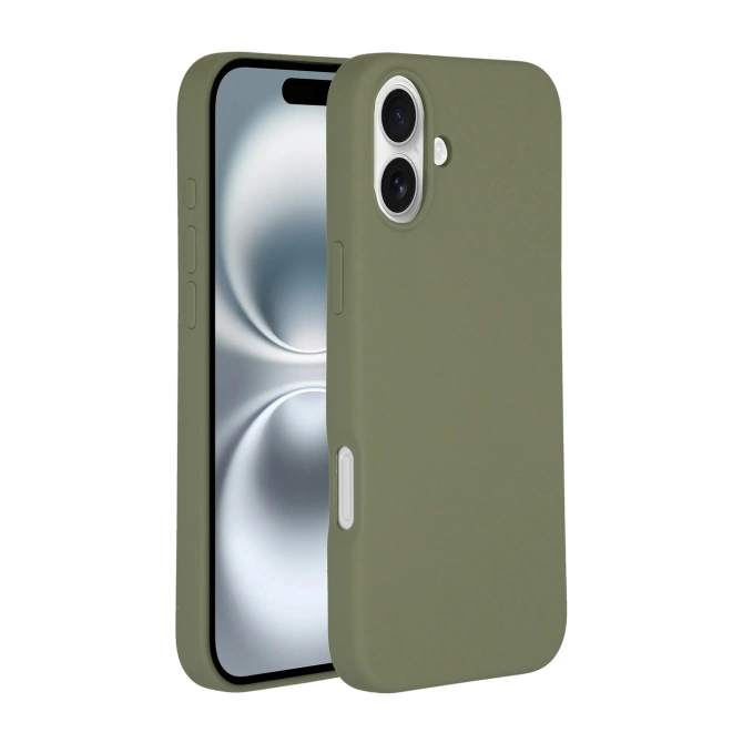 Accezz Liquid Silicone Backcover met MagSafe Apple iPhone 16 - Cooper Green