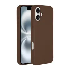 Accezz Liquid Silicone Backcover met MagSafe Apple iPhone 16 - New Tea Brown