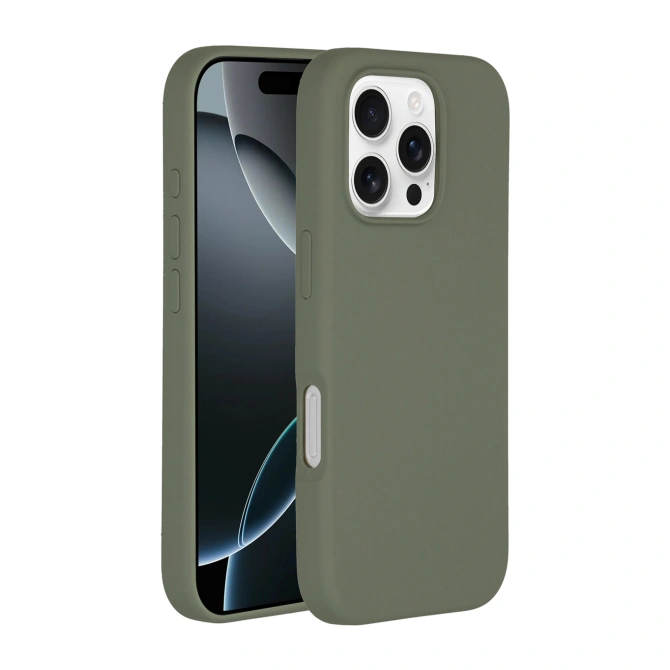 Accezz Liquid Silicone Backcover met MagSafe Apple iPhone 16 Pro - Cooper Green